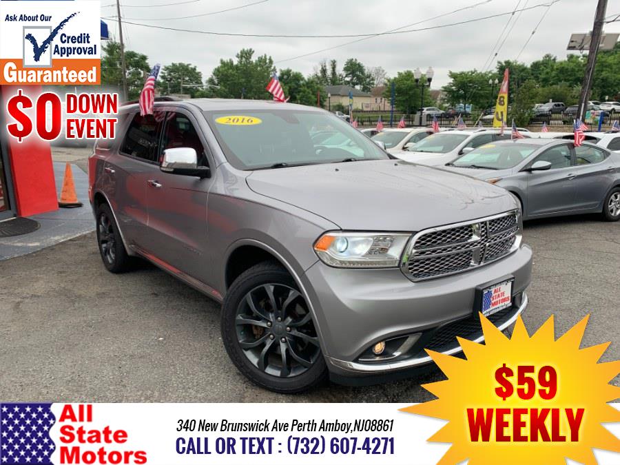 Used Dodge Durango AWD 4dr Citadel 2016 | All State Motor Inc. Perth Amboy, New Jersey Used Dodge Durango AWD 4dr Citadel 2016 | All State Motor Inc. Perth Amboy, New Jersey