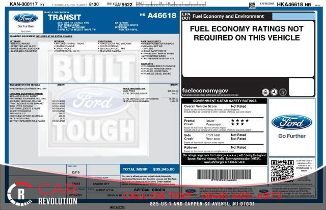 2017 Ford T-250 Transit Cargo Van w/ rearCam, available for sale in Avenel, New Jersey | Car Revolution. Avenel, New Jersey 2017 Ford T-250 Transit Cargo Van w/ rearCam, available for sale in Avenel, New Jersey | Car Revolution. Avenel, New Jersey