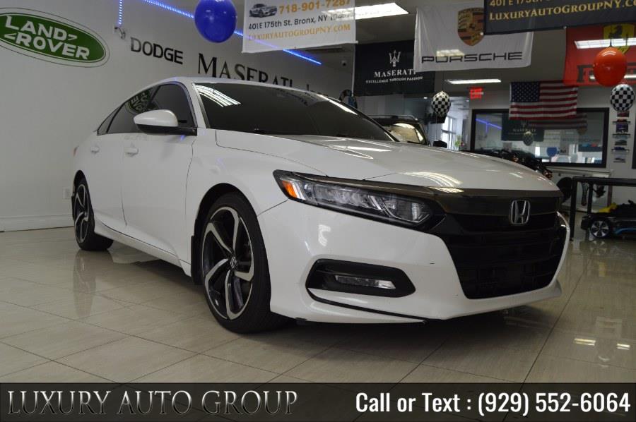 2018 Honda Accord Sedan Sport 1.5T CVT, available for sale in Bronx, New York | Luxury Auto Group. Bronx, New York 2018 Honda Accord Sedan Sport 1.5T CVT, available for sale in Bronx, New York | Luxury Auto Group. Bronx, New York