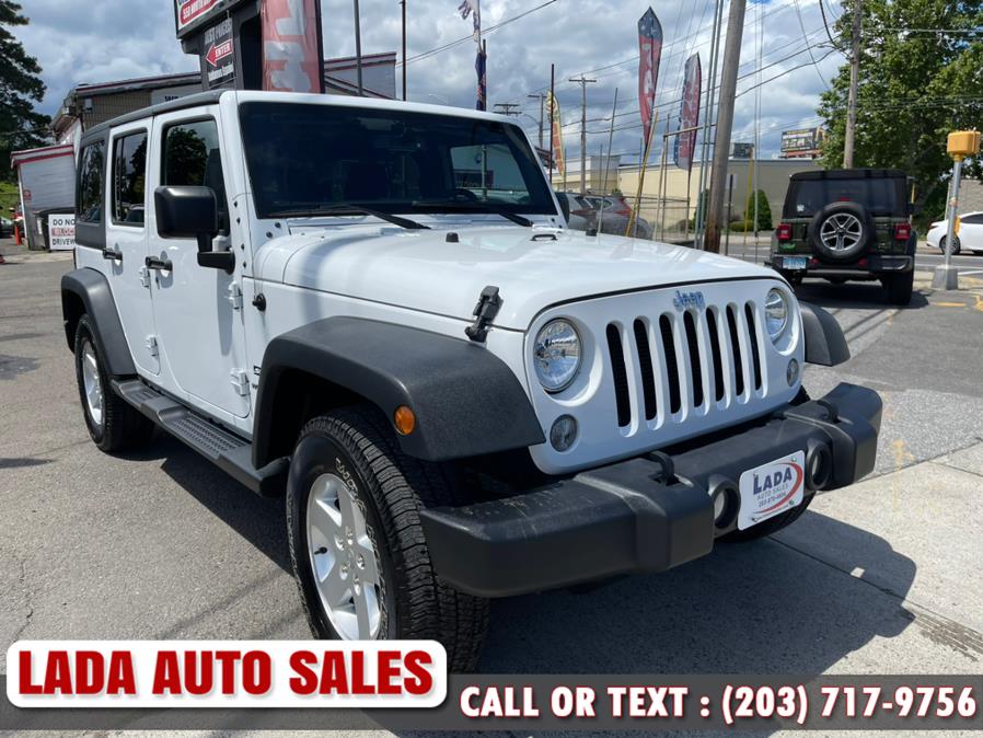 2016 Jeep Wrangler Unlimited 4WD 4dr Sport, available for sale in Bridgeport, Connecticut | Lada Auto Sales. Bridgeport, Connecticut