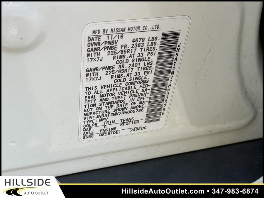Used Nissan Rogue S 2017 | Hillside Auto Outlet. Jamaica, New York Used Nissan Rogue S 2017 | Hillside Auto Outlet. Jamaica, New York