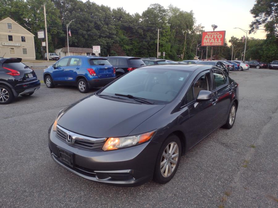 2012 Honda Civic Sdn 4dr Auto EX, available for sale in Chicopee, Massachusetts | Matts Auto Mall LLC. Chicopee, Massachusetts