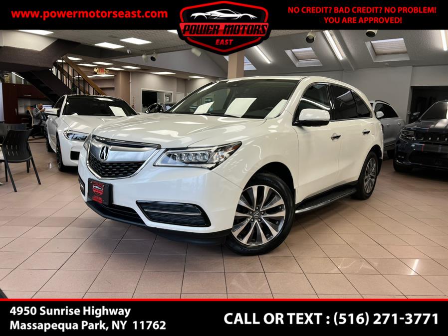 2016 Acura MDX SH-AWD 4dr w/Tech, available for sale in Massapequa Park, New York | Power Motors East. Massapequa Park, New York
