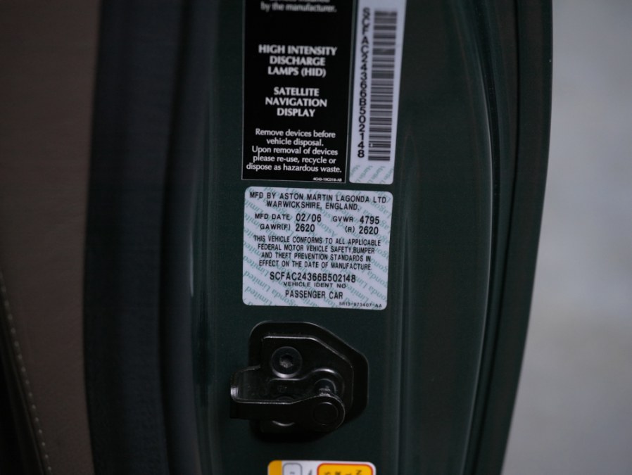 2006 Aston Martin Vanquish S 2dr Cpe, available for sale in North Salem, New York | Meccanic Shop North Inc. North Salem, New York 2006 Aston Martin Vanquish S 2dr Cpe, available for sale in North Salem, New York | Meccanic Shop North Inc. North Salem, New York