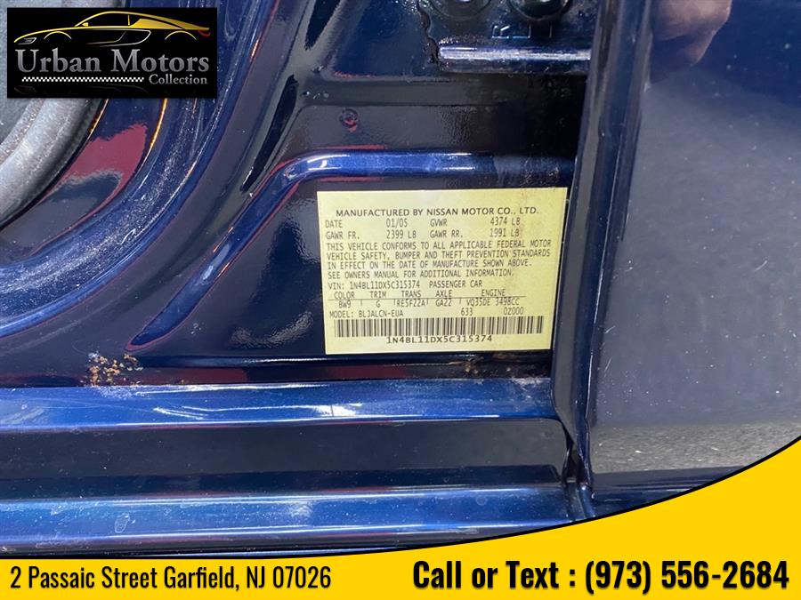 Used Nissan Altima 3.5 SE 2005 | Urban Motors Collection. Garfield, New Jersey Used Nissan Altima 3.5 SE 2005 | Urban Motors Collection. Garfield, New Jersey