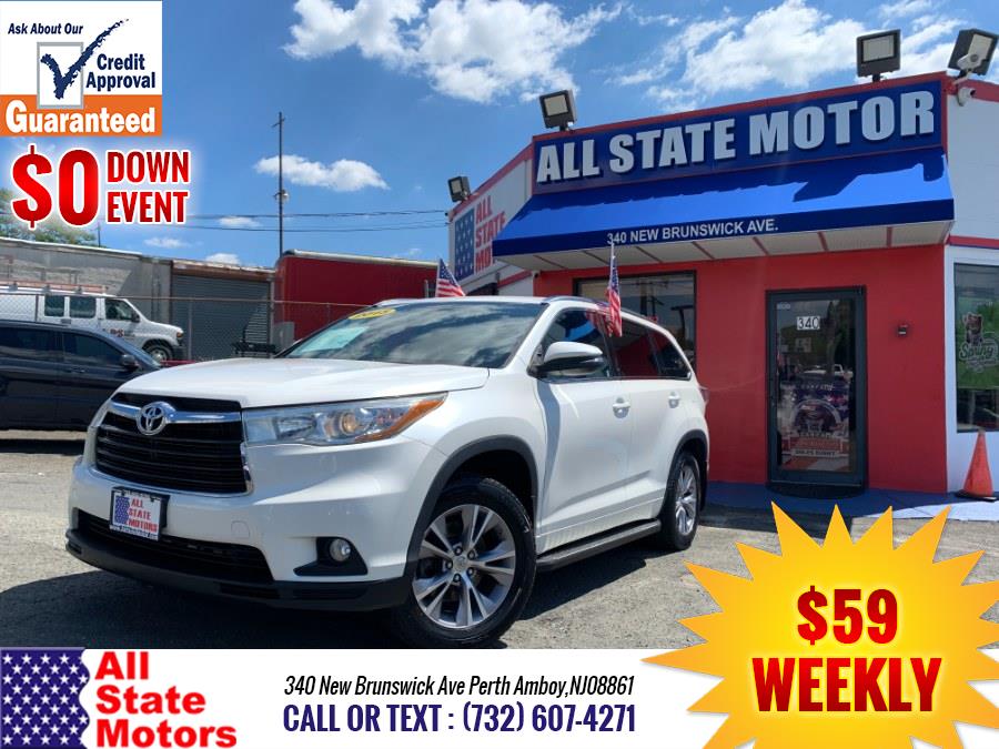 2015 Toyota Highlander AWD 4dr V6 XLE (Natl), available for sale in Perth Amboy, New Jersey | All State Motor Inc. Perth Amboy, New Jersey 2015 Toyota Highlander AWD 4dr V6 XLE (Natl), available for sale in Perth Amboy, New Jersey | All State Motor Inc. Perth Amboy, New Jersey