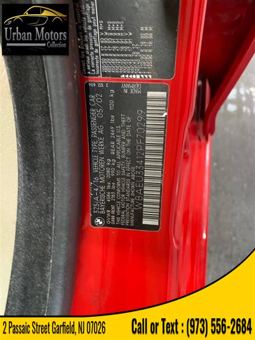 2002 BMW 3 Series 325xi, available for sale in Garfield, New Jersey | Urban Motors Collection. Garfield, New Jersey 2002 BMW 3 Series 325xi, available for sale in Garfield, New Jersey | Urban Motors Collection. Garfield, New Jersey