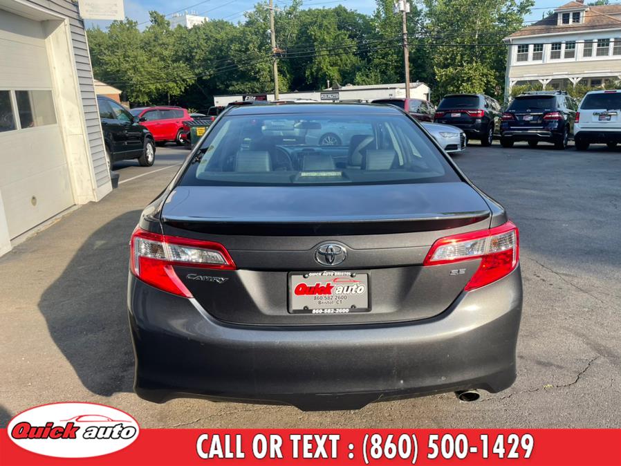 2012 Toyota Camry 4dr Sdn I4 Auto SE Sport Limited Edition (Natl), available for sale in Bristol, Connecticut | Quick Auto LLC. Bristol, Connecticut 2012 Toyota Camry 4dr Sdn I4 Auto SE Sport Limited Edition (Natl), available for sale in Bristol, Connecticut | Quick Auto LLC. Bristol, Connecticut