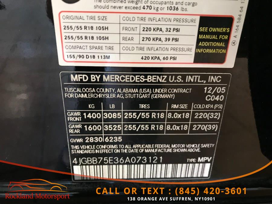 2006 Mercedes-Benz M-Class 4MATIC 4dr 5.0L, available for sale in Suffern, New York | Rockland Motor Sport. Suffern, New York 2006 Mercedes-Benz M-Class 4MATIC 4dr 5.0L, available for sale in Suffern, New York | Rockland Motor Sport. Suffern, New York