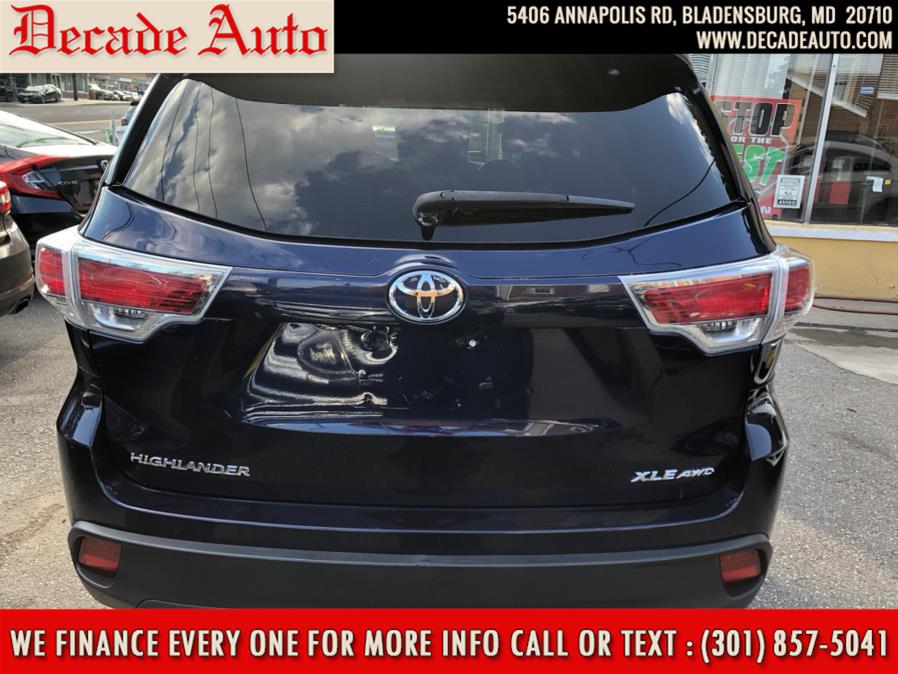 Used Toyota Highlander AWD 4dr V6 XLE (Natl) 2015 | Decade Auto. Bladensburg, Maryland Used Toyota Highlander AWD 4dr V6 XLE (Natl) 2015 | Decade Auto. Bladensburg, Maryland