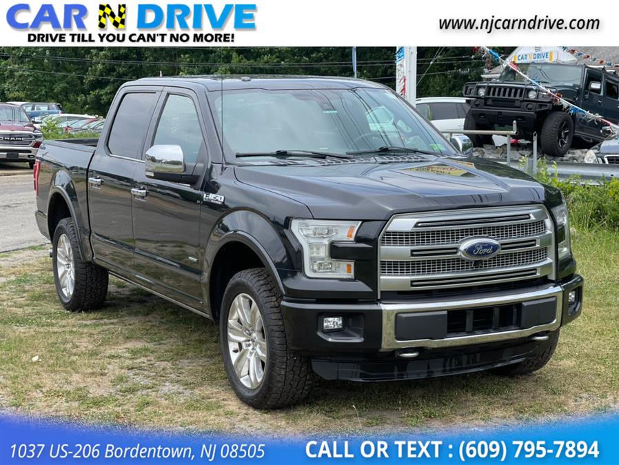 2015 Ford F-150 Platinum SuperCrew 5.5-ft. Bed 4WD, available for sale in Bordentown, New Jersey | Car N Drive. Bordentown, New Jersey 2015 Ford F-150 Platinum SuperCrew 5.5-ft. Bed 4WD, available for sale in Bordentown, New Jersey | Car N Drive. Bordentown, New Jersey
