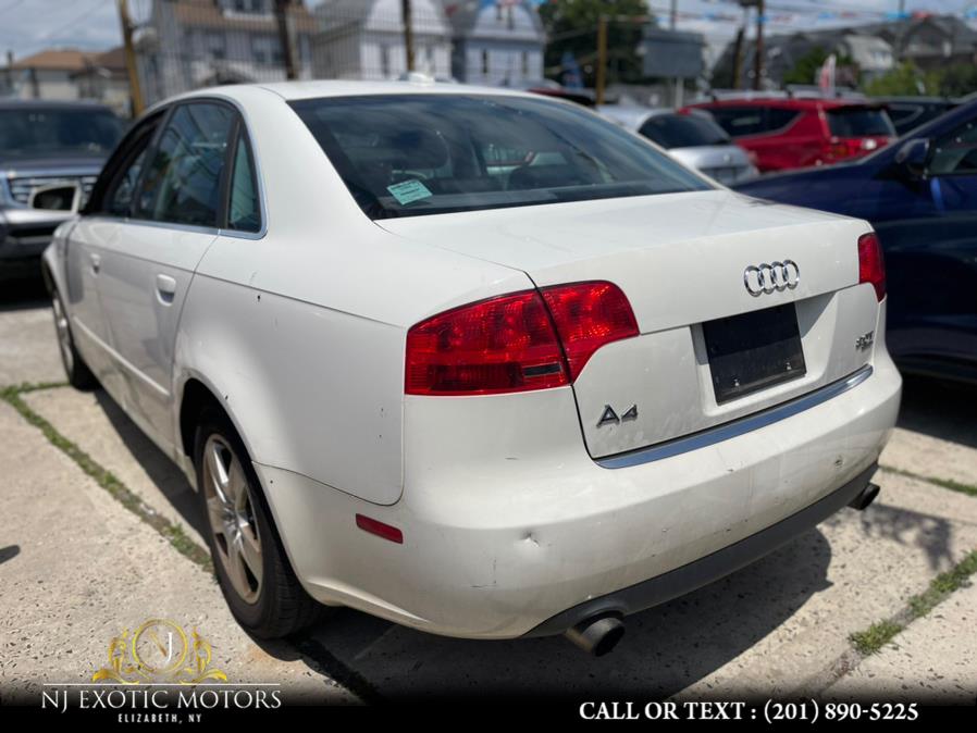 Used Audi A4 4dr Sdn 2.0T quattro Auto 2006 | NJ Exotic Motors. Elizabeth, New Jersey Used Audi A4 4dr Sdn 2.0T quattro Auto 2006 | NJ Exotic Motors. Elizabeth, New Jersey