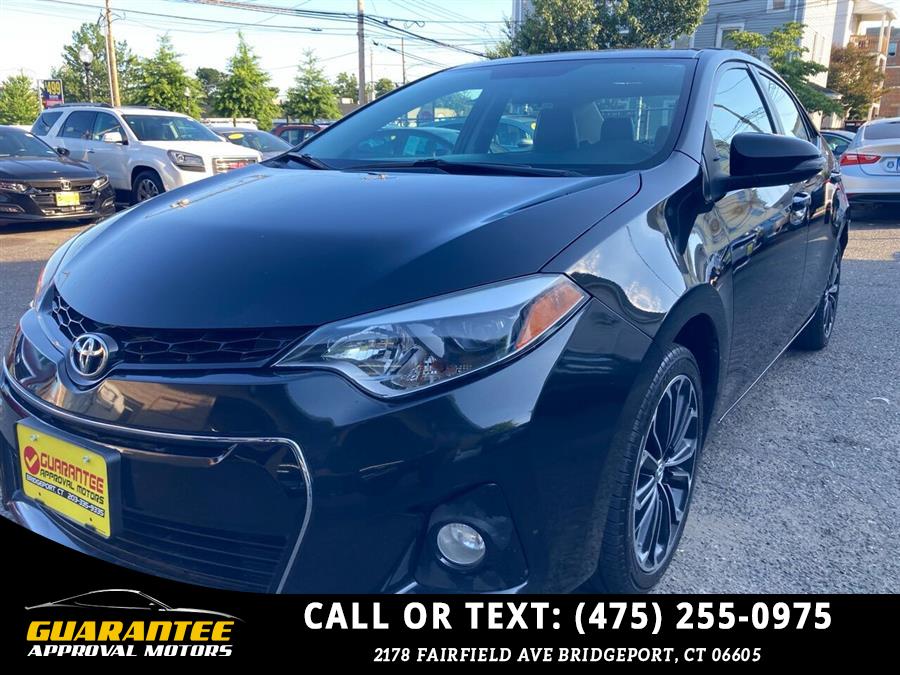 2015 Toyota Corolla S Premium 4dr Sedan, available for sale in Bridgeport, Connecticut | Guarantee Approval Motors. Bridgeport, Connecticut 2015 Toyota Corolla S Premium 4dr Sedan, available for sale in Bridgeport, Connecticut | Guarantee Approval Motors. Bridgeport, Connecticut