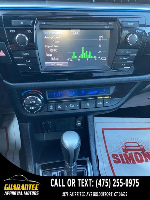 2015 Toyota Corolla S Premium 4dr Sedan, available for sale in Bridgeport, Connecticut | Guarantee Approval Motors. Bridgeport, Connecticut 2015 Toyota Corolla S Premium 4dr Sedan, available for sale in Bridgeport, Connecticut | Guarantee Approval Motors. Bridgeport, Connecticut
