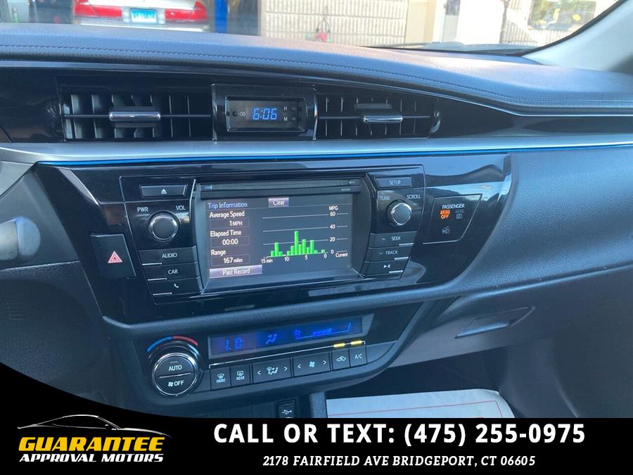 2015 Toyota Corolla S Premium 4dr Sedan, available for sale in Bridgeport, Connecticut | Guarantee Approval Motors. Bridgeport, Connecticut 2015 Toyota Corolla S Premium 4dr Sedan, available for sale in Bridgeport, Connecticut | Guarantee Approval Motors. Bridgeport, Connecticut