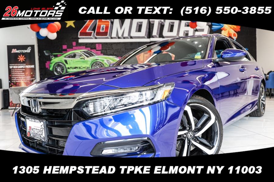 Used Honda Accord Sedan Sport 1.5T CVT 2018 | 26 Motors Long Island. ELMONT, New York