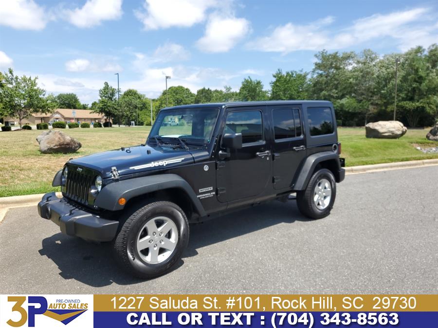 2016 Jeep Wrangler Unlimited 4WD 4dr Sport, available for sale in Rock Hill, South Carolina | 3 Points Auto Sales. Rock Hill, South Carolina