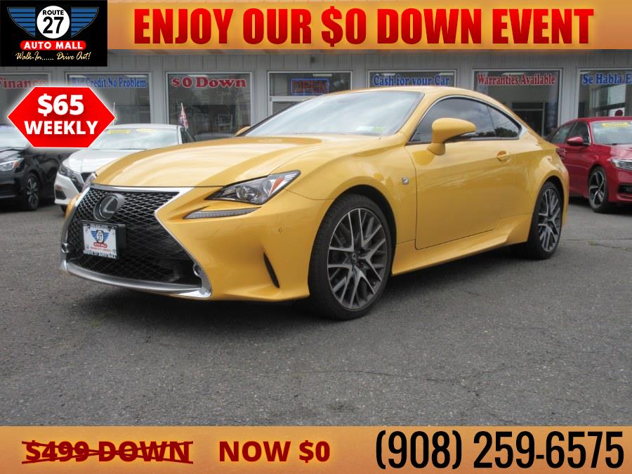 2018 Lexus RC RC 350 F Sport RWD, available for sale in Linden, New Jersey | Route 27 Auto Mall. Linden, New Jersey