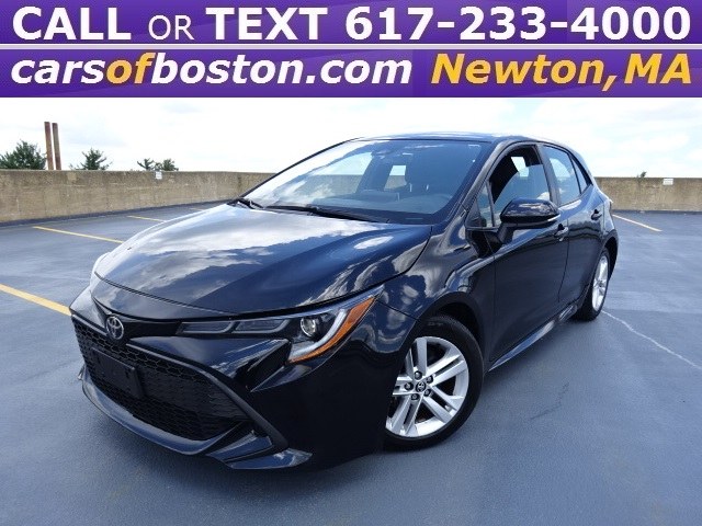 2019 Toyota Corolla Hatchback SE CVT (Natl), available for sale in Newton, Massachusetts | Motorcars of Boston. Newton, Massachusetts 2019 Toyota Corolla Hatchback SE CVT (Natl), available for sale in Newton, Massachusetts | Motorcars of Boston. Newton, Massachusetts