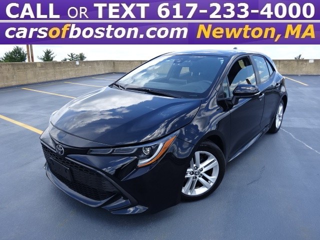 2019 Toyota Corolla Hatchback SE CVT (Natl), available for sale in Newton, Massachusetts | Cars of Boston. Newton, Massachusetts 2019 Toyota Corolla Hatchback SE CVT (Natl), available for sale in Newton, Massachusetts | Cars of Boston. Newton, Massachusetts