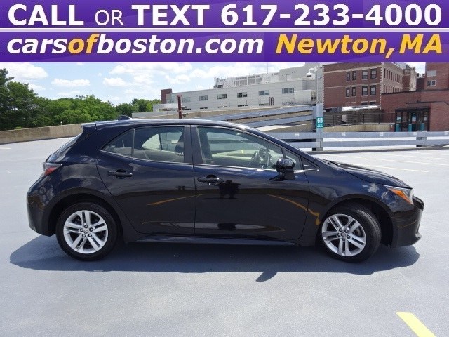 2019 Toyota Corolla Hatchback SE CVT (Natl), available for sale in Newton, Massachusetts | Cars of Boston. Newton, Massachusetts 2019 Toyota Corolla Hatchback SE CVT (Natl), available for sale in Newton, Massachusetts | Cars of Boston. Newton, Massachusetts