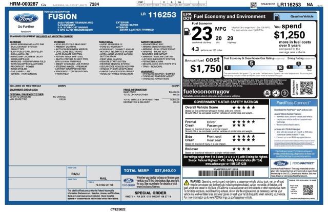 Used Ford Fusion Titanium AWD w/ Navi & rearCam 2020 | Car Revolution. Maple Shade, New Jersey Used Ford Fusion Titanium AWD w/ Navi & rearCam 2020 | Car Revolution. Maple Shade, New Jersey