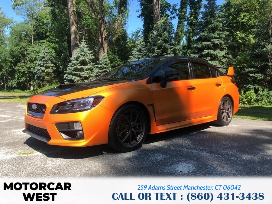 2016 Subaru WRX STI 4dr Sdn Limited w/Wing Spoiler, available for sale in Manchester, Connecticut | Motorcar West. Manchester, Connecticut 2016 Subaru WRX STI 4dr Sdn Limited w/Wing Spoiler, available for sale in Manchester, Connecticut | Motorcar West. Manchester, Connecticut