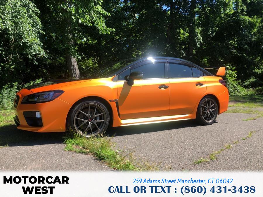 2016 Subaru WRX STI 4dr Sdn Limited w/Wing Spoiler, available for sale in Manchester, Connecticut | Motorcar West. Manchester, Connecticut 2016 Subaru WRX STI 4dr Sdn Limited w/Wing Spoiler, available for sale in Manchester, Connecticut | Motorcar West. Manchester, Connecticut