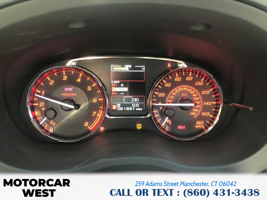 2016 Subaru WRX STI 4dr Sdn Limited w/Wing Spoiler, available for sale in Manchester, Connecticut | Motorcar West. Manchester, Connecticut 2016 Subaru WRX STI 4dr Sdn Limited w/Wing Spoiler, available for sale in Manchester, Connecticut | Motorcar West. Manchester, Connecticut