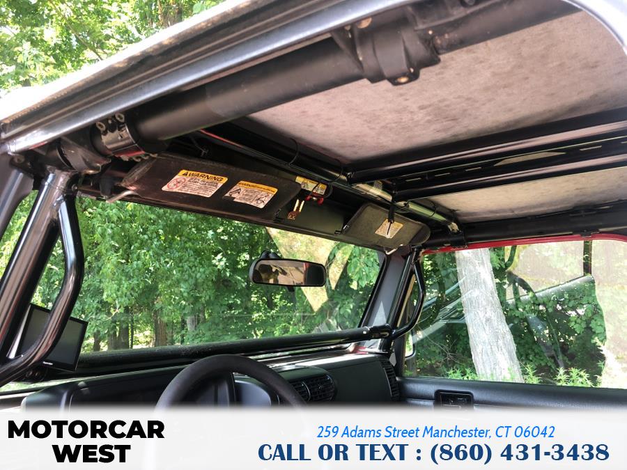 2005 Jeep Wrangler 2dr X, available for sale in Manchester, Connecticut | Motorcar West. Manchester, Connecticut 2005 Jeep Wrangler 2dr X, available for sale in Manchester, Connecticut | Motorcar West. Manchester, Connecticut