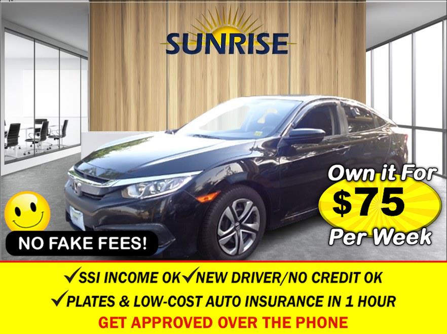 2017 Honda Civic LX. CLEAN CARFAX!, available for sale in Rosedale, New York | Sunrise Auto Sales. Rosedale, New York