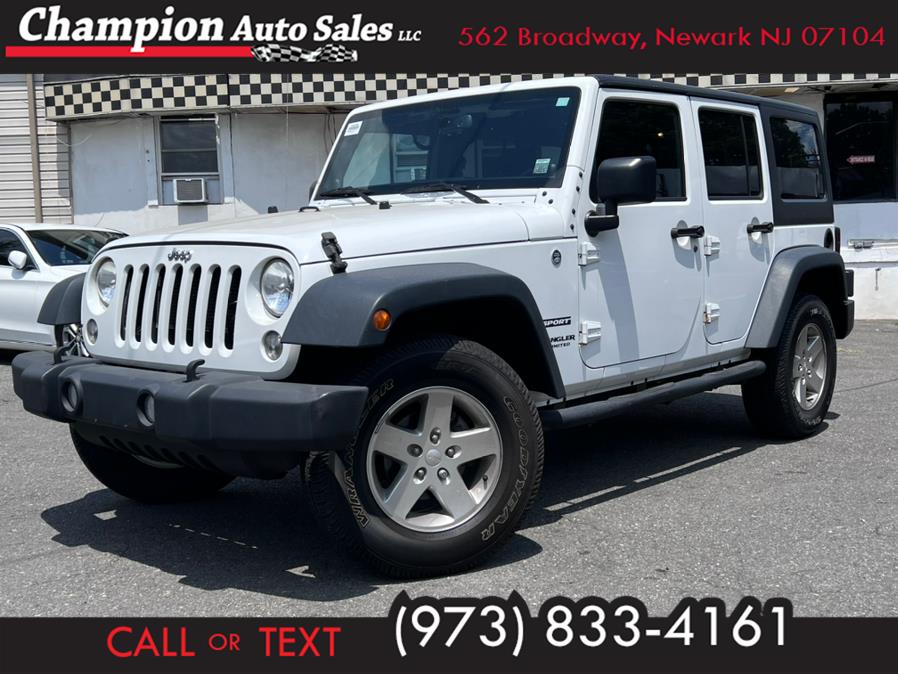 2014 Jeep Wrangler Unlimited 4WD 4dr Sport, available for sale in Newark, New Jersey | Champion Auto Sales. Newark, New Jersey