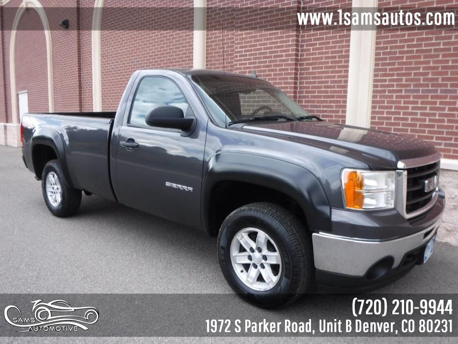 2010 GMC Sierra 1500 4WD Reg Cab 133.0" SLE, available for sale in Denver, Colorado | Sam's Automotive. Denver, Colorado 2010 GMC Sierra 1500 4WD Reg Cab 133.0" SLE, available for sale in Denver, Colorado | Sam's Automotive. Denver, Colorado