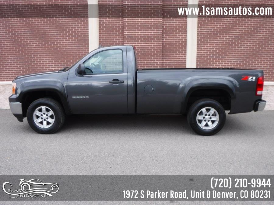 2010 GMC Sierra 1500 4WD Reg Cab 133.0" SLE, available for sale in Denver, Colorado | Sam's Automotive. Denver, Colorado 2010 GMC Sierra 1500 4WD Reg Cab 133.0" SLE, available for sale in Denver, Colorado | Sam's Automotive. Denver, Colorado
