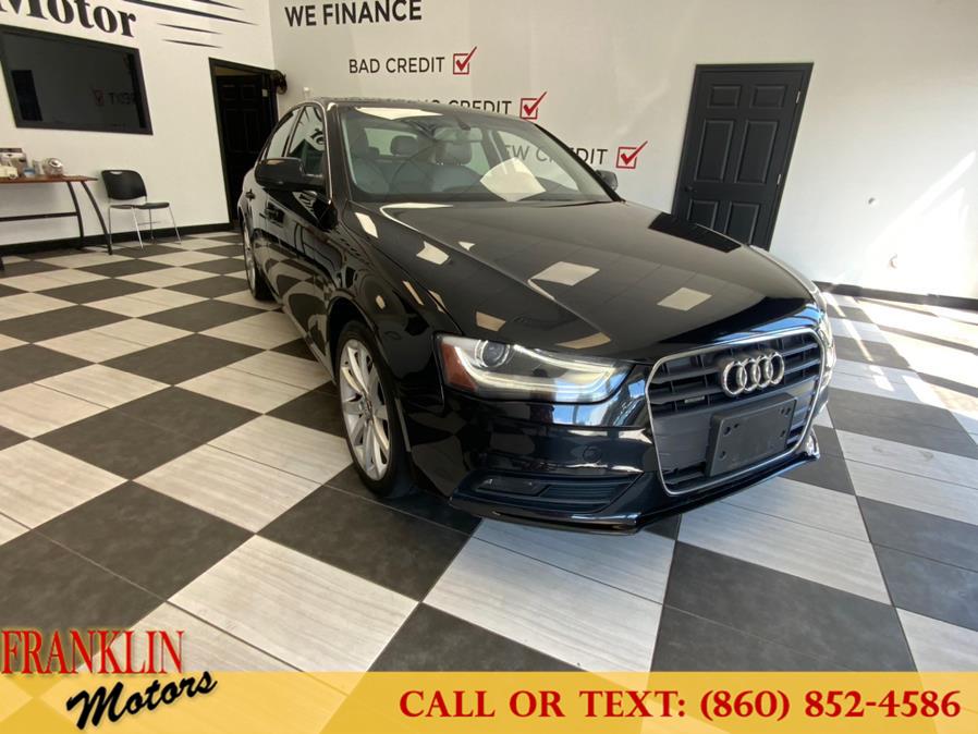 2013 Audi A4 4dr Sdn Auto quattro 2.0T Premium Plus, available for sale in Hartford, Connecticut | Franklin Motors Auto Sales LLC. Hartford, Connecticut