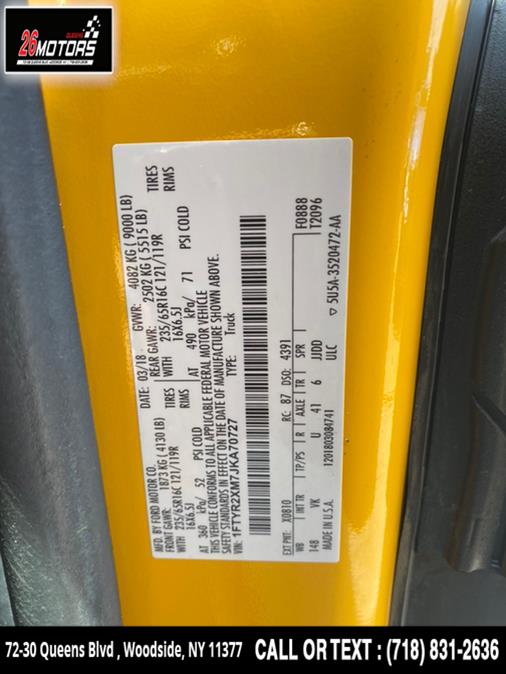 Used Ford Transit Van T-250 148" Hi Rf 9000 GVWR Sliding RH Dr 2018 | 26 Motors Queens. Woodside, New York Used Ford Transit Van T-250 148" Hi Rf 9000 GVWR Sliding RH Dr 2018 | 26 Motors Queens. Woodside, New York
