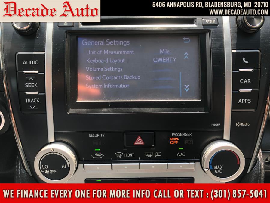 2012 Toyota Camry 4dr Sdn I4 Auto SE (Natl), available for sale in Bladensburg, Maryland | Decade Auto. Bladensburg, Maryland 2012 Toyota Camry 4dr Sdn I4 Auto SE (Natl), available for sale in Bladensburg, Maryland | Decade Auto. Bladensburg, Maryland