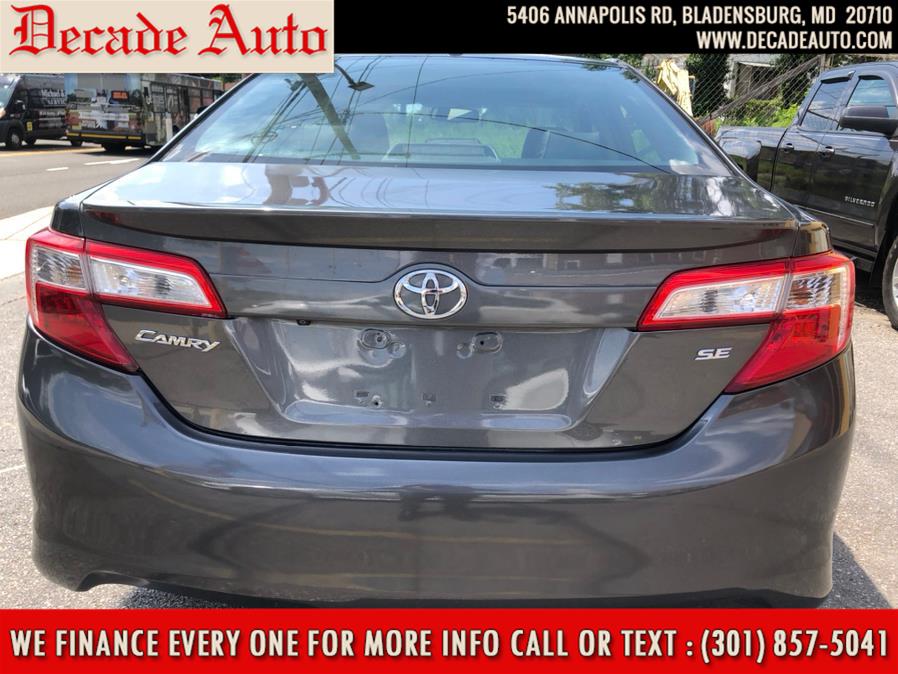 2012 Toyota Camry 4dr Sdn I4 Auto SE (Natl), available for sale in Bladensburg, Maryland | Decade Auto. Bladensburg, Maryland 2012 Toyota Camry 4dr Sdn I4 Auto SE (Natl), available for sale in Bladensburg, Maryland | Decade Auto. Bladensburg, Maryland