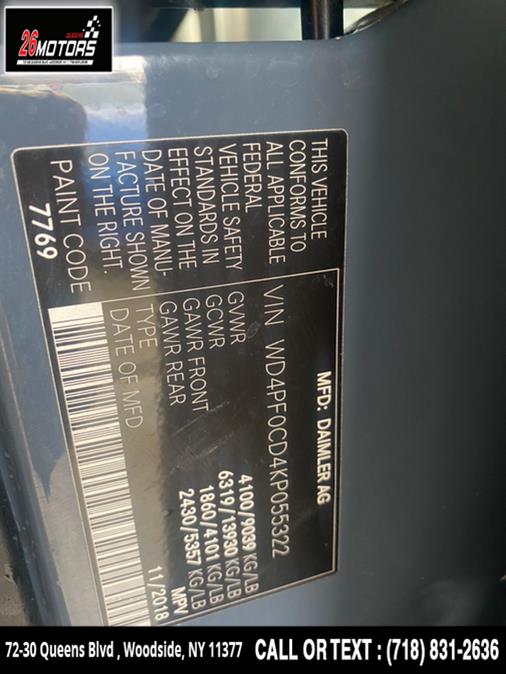 Used Mercedes-Benz Sprinter Cargo Van 2500 High Roof V6 144" RWD 2019 | 26 Motors Queens. Woodside, New York Used Mercedes-Benz Sprinter Cargo Van 2500 High Roof V6 144" RWD 2019 | 26 Motors Queens. Woodside, New York