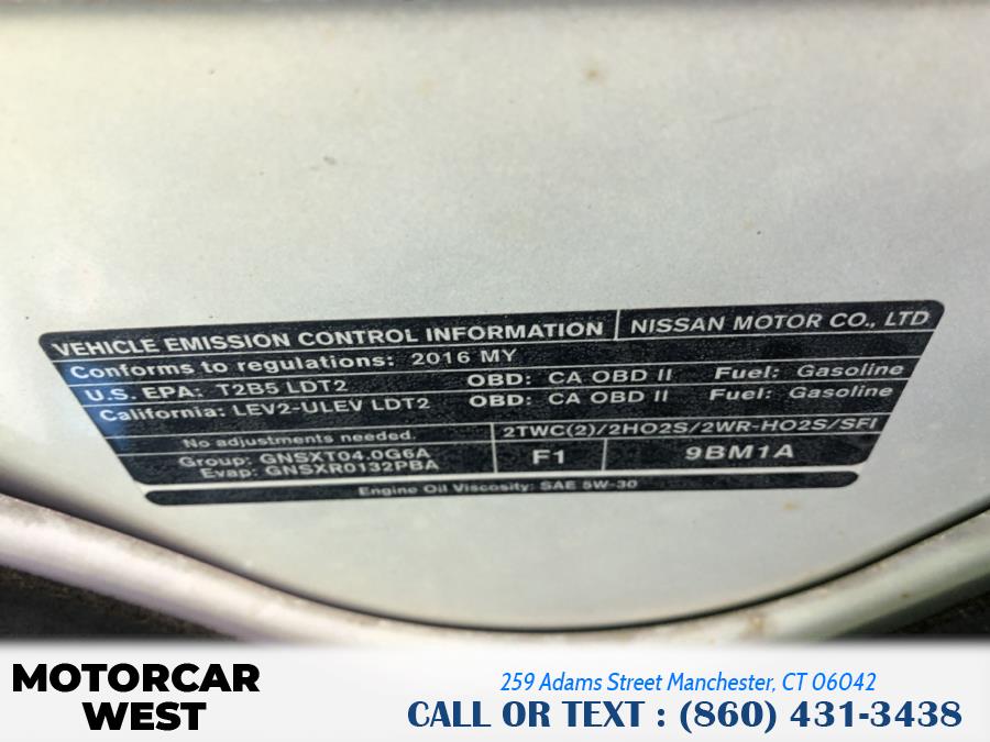 Used Nissan Frontier 4WD Crew Cab SWB Auto SV 2016 | Motorcar West. Manchester, Connecticut Used Nissan Frontier 4WD Crew Cab SWB Auto SV 2016 | Motorcar West. Manchester, Connecticut