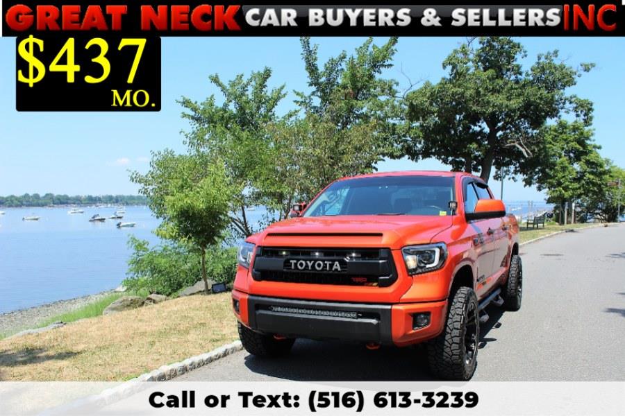 Used Toyota Tundra 4WD Truck CrewMax 5.7L FFV V8 6-Spd AT TRD Pro 2015 | Great Neck Car Buyers & Sellers. Great Neck, New York