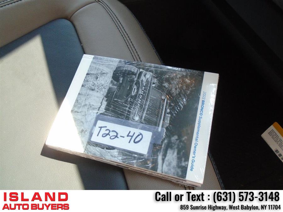 2022 Ford Bronco Wildtrak Advanced 4x4 4dr SUV, available for sale in West Babylon, New York | Island Auto Buyers. West Babylon, New York 2022 Ford Bronco Wildtrak Advanced 4x4 4dr SUV, available for sale in West Babylon, New York | Island Auto Buyers. West Babylon, New York