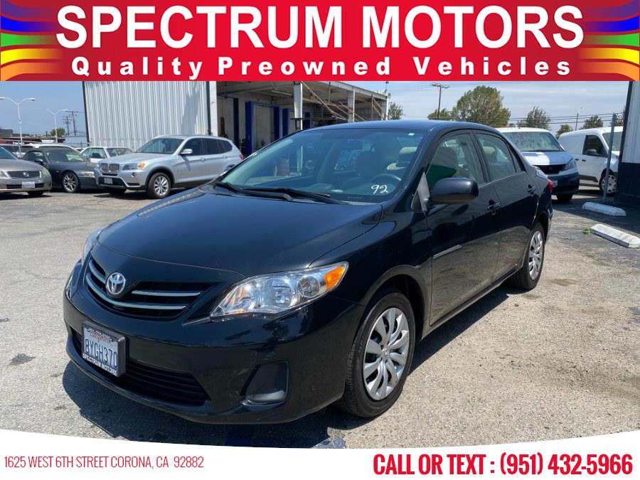 2013 Toyota Corolla 4dr Sdn Auto LE, available for sale in Corona, California | Spectrum Motors. Corona, California 2013 Toyota Corolla 4dr Sdn Auto LE, available for sale in Corona, California | Spectrum Motors. Corona, California