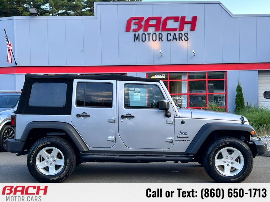 2016 Jeep Wrangler Unlimited 4WD 4dr Sport, available for sale in Canton , Connecticut | Bach Motor Cars. Canton , Connecticut