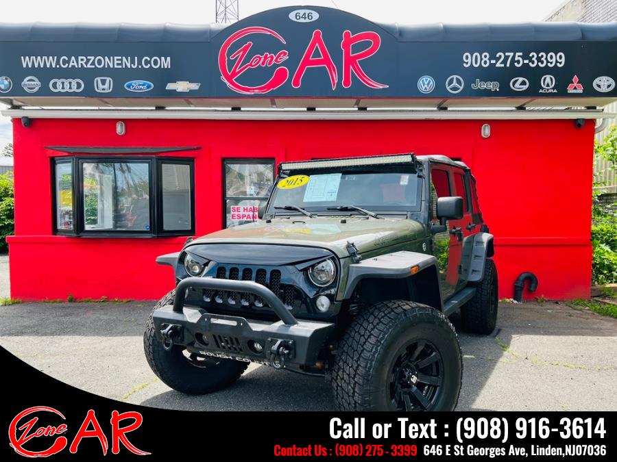 2015 Jeep Wrangler Unlimited 4WD 4dr Sport, available for sale in Linden, NJ