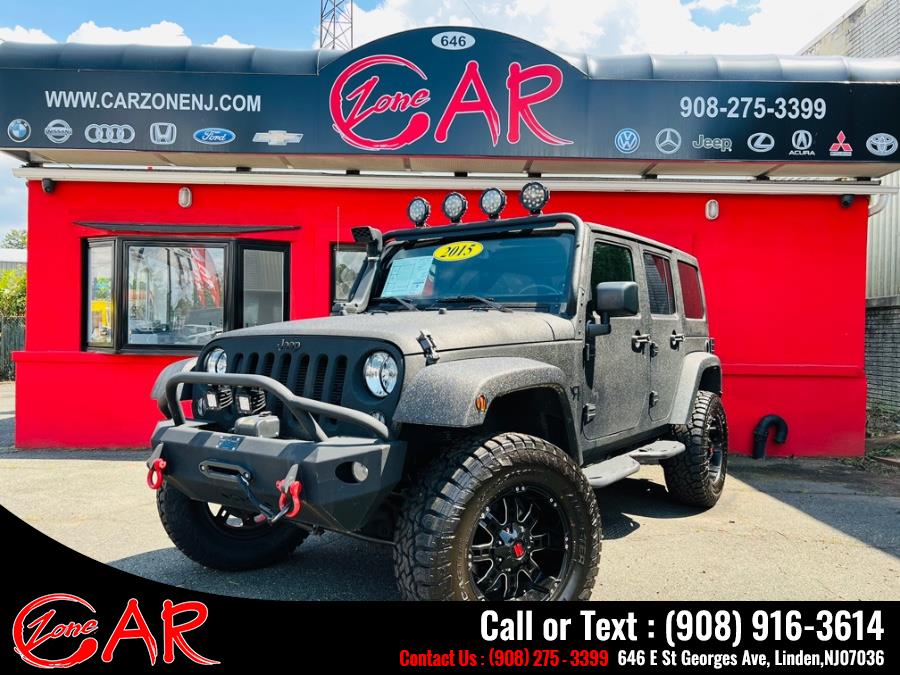 2015 Jeep Wrangler Unlimited 4WD 4dr Sahara, available for sale in Linden, New Jersey | Car Zone. Linden, New Jersey