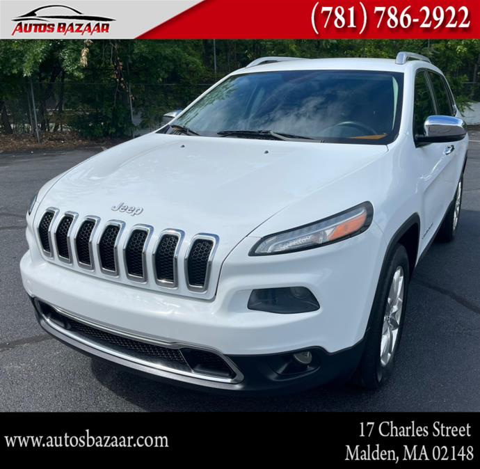 2014 Jeep Cherokee 4WD 4dr Limited, available for sale in Malden, Massachusetts | Auto Bazaar. Malden, Massachusetts