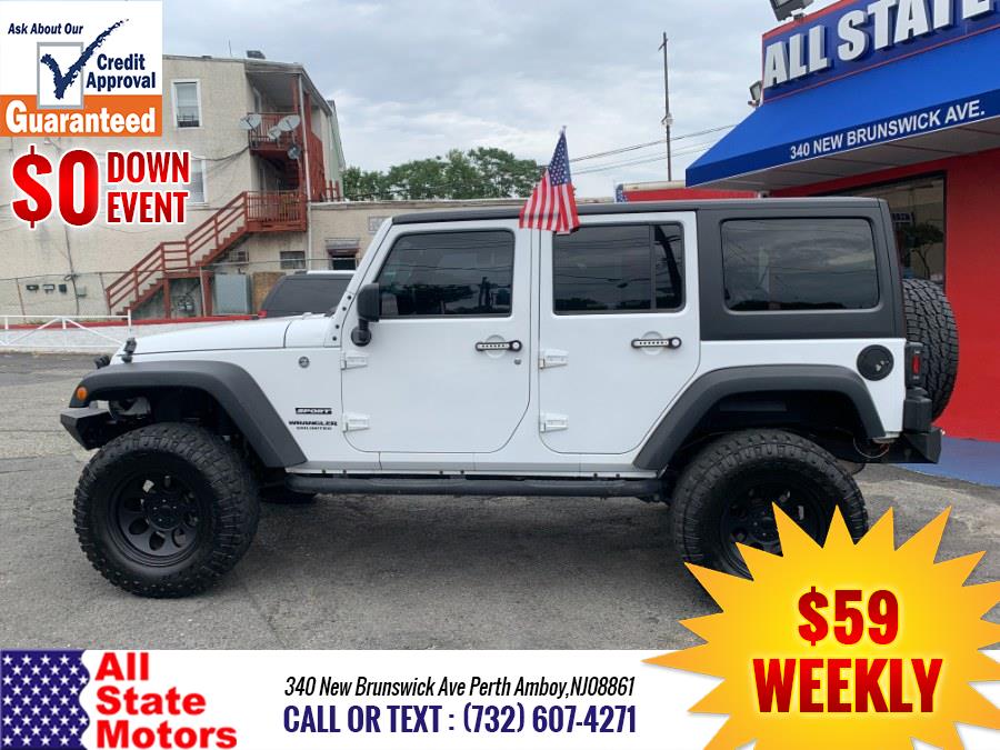 2016 Jeep Wrangler Unlimited 4WD 4dr Sport, available for sale in Perth Amboy, New Jersey | All State Motor Inc. Perth Amboy, New Jersey 2016 Jeep Wrangler Unlimited 4WD 4dr Sport, available for sale in Perth Amboy, New Jersey | All State Motor Inc. Perth Amboy, New Jersey