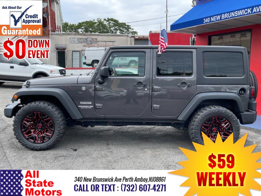 2017 Jeep Wrangler Unlimited Sport 4x4, available for sale in Perth Amboy, New Jersey | All State Motor Inc. Perth Amboy, New Jersey 2017 Jeep Wrangler Unlimited Sport 4x4, available for sale in Perth Amboy, New Jersey | All State Motor Inc. Perth Amboy, New Jersey