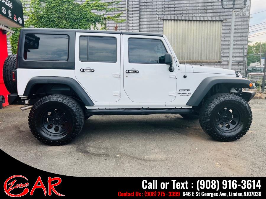 2016 Jeep Wrangler Unlimited 4WD 4dr Sport, available for sale in Linden, New Jersey | Car Zone. Linden, New Jersey 2016 Jeep Wrangler Unlimited 4WD 4dr Sport, available for sale in Linden, New Jersey | Car Zone. Linden, New Jersey